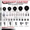 Service Caster 4'' Phenolic Swivel 3/4'' Expanding Stem Caster Set 2 Total Lock Brakes, 4PK SCC-EXTTL20S414-PHR-2-S-2-34 - alternate 5